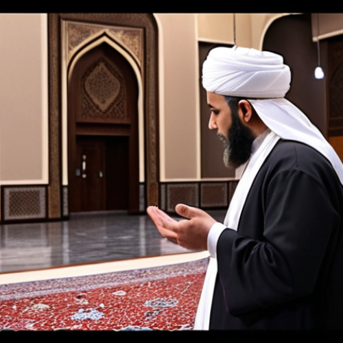 Home 4 ** An Islamic scholar giving a religious lecture via Facebook Live, reaching thousands of viewers. Focus on the accessibility and widespread reach of religious knowledge through social media.
**