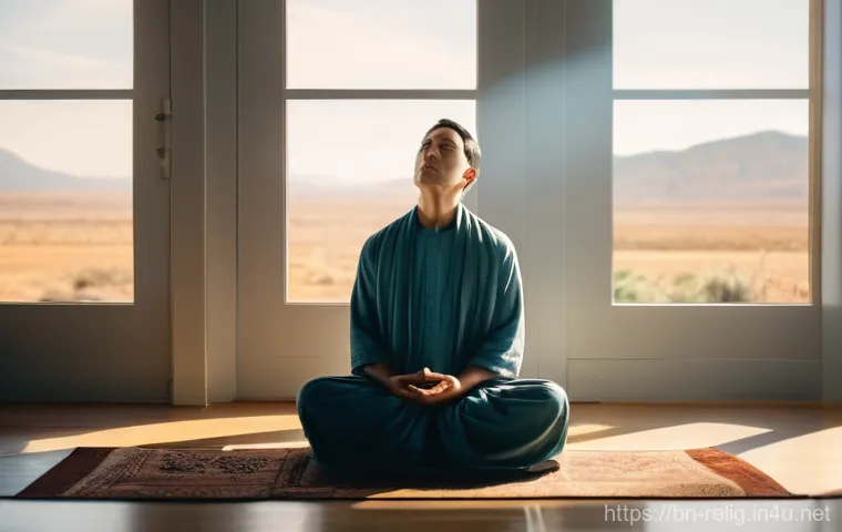 종교적 심리학  신앙과 마음 - Prompt 1: Serene Prayer for Inner Peace**