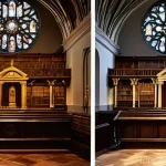 천주교와 개신교의 차이 - Here are three detailed image generation prompts in English, designed to highlight the differences b...