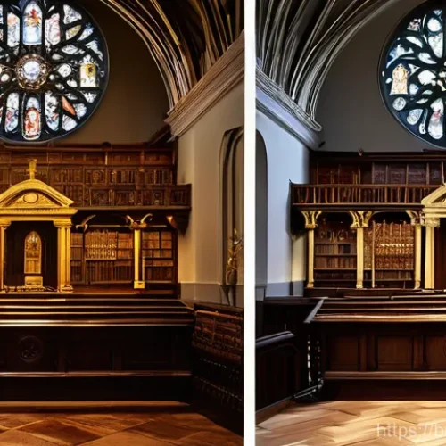 천주교와 개신교의 차이 - Here are three detailed image generation prompts in English, designed to highlight the differences b...