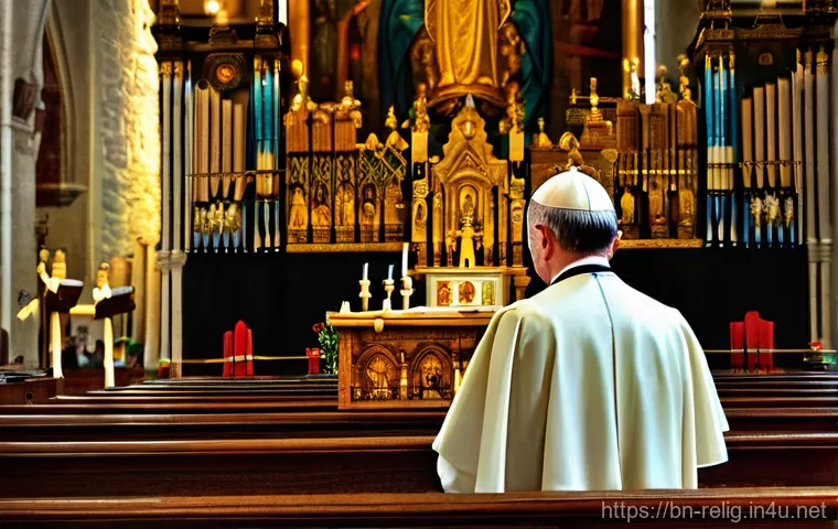 천주교와 개신교의 차이 - Here are three detailed image generation prompts in English, designed to highlight the differences b...